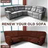 Peryiter 7 Pcs L Shape Sectional Recliner Sofa Covers 5