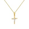 The World Jewelry Center 14k REAL Two Tone Gold Jesus