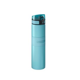 AQUAPHOR City Cool Filter Water Bottle - Double Wall Stainless Steel Insulated - 500 ml (Bright Blue)