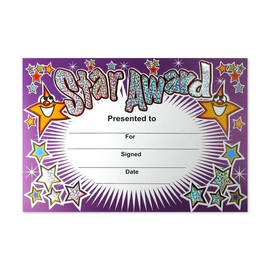 SuperStickers Star Award Sparkling Certificate, DMC10014,20 x A5 certificates