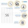 HERMA HERMA 5080 Universal Etiketten ablösbar, 25 Blatt, 52,5 x