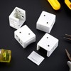 Jetec 8 Pieces 1 Inch Blind Brackets White Profile Box