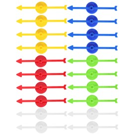 Gosknor 20pcs 5 Colors Plastic Board Game Pieces,3.94in Arrow Probability Spinners Activities Replacement Parts Educational Tools for DIY Project Classroom Accessories Supplies (Color Combo 3)