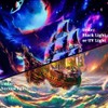Amhokhui UV Reactive Trippy Tapestry Blacklight Neon Ocean Wave Tapestries