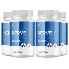 Pelican Vitamins NERVE Q- Brain Support- 4 Bottles- 240 Capsules