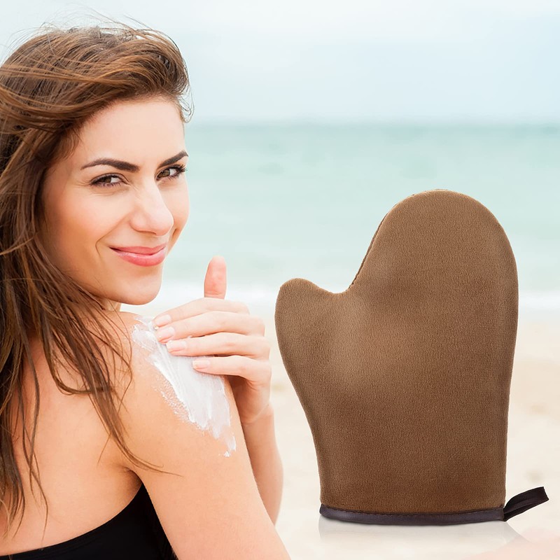 WLLHYF Self-Tanning Glove Applicator Gloves 3D Design Ultra Soft Face
