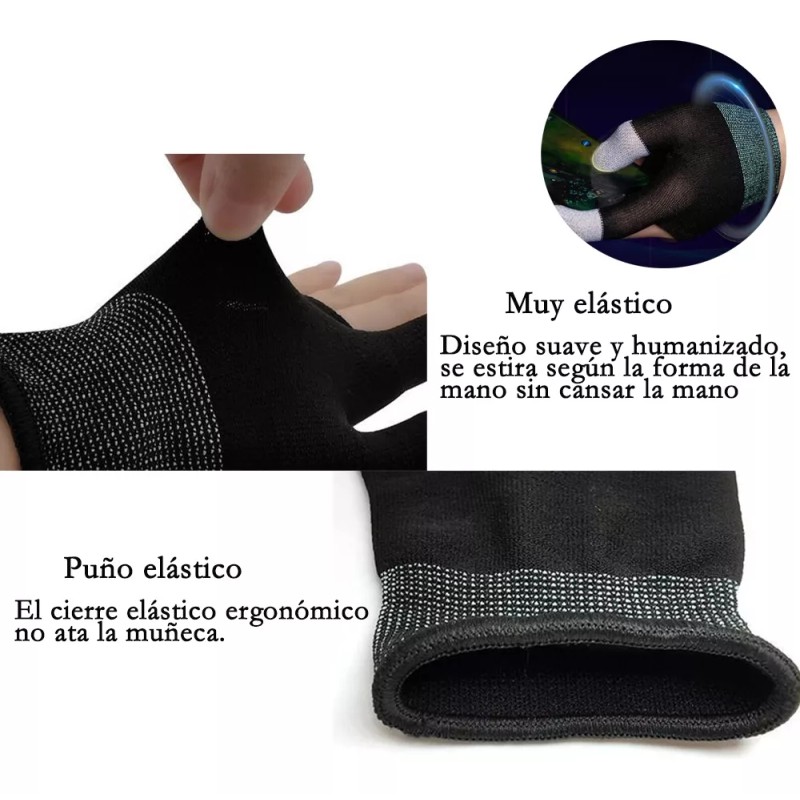 Dolores Guantes Dedo Dedal Antideslizante Gamer Original Profesional