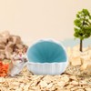 LuckyOpt Ceramic Hamster Hideout, Cute Shell-Shaped Small Animal Habitat, Large