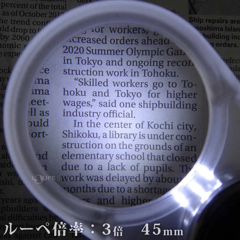 CVL-45 Swing Magnifier with LED Light, 3x 1.8 inches (45