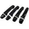 Ghxsport Ultra Finish Glossy-Black Series Stick-On Door Handle Overlays Compatible with 2012-2017 Toyota Camry
