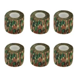 6pz Cinta Cubre Grip Adherencia Para Máquina De Tatuar Camu