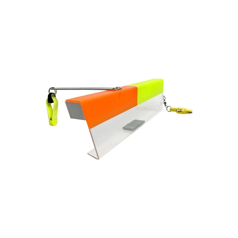 Rhino Premium Flexiboard Trolling Tackle - Orange/Yellow, One Size