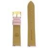 Tech Swiss Watch Band Genuine Leather Pink Quick Release Built-in