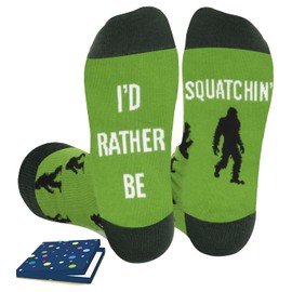 FestiVibe Bigfoot Socks for Men Women, Sasquatch Gifts, Bigfoot Gifts for Dad, Husband, Grandpa