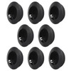 MOROBOR 8 Pack Round Sliding Closet Door Handles, Stainless Steel,