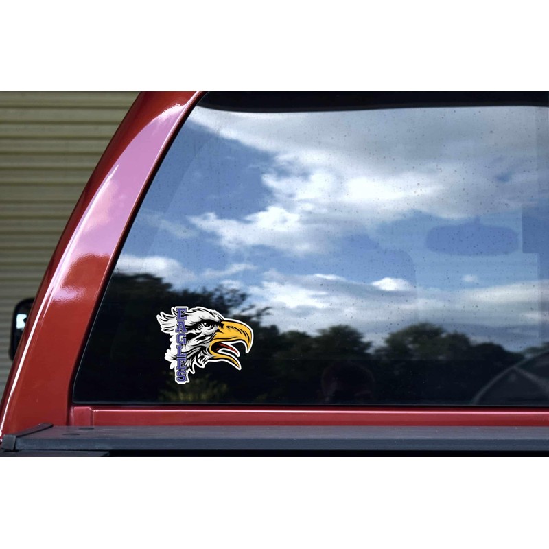 StickerTalk Blue Eagle Head Mascot, 5 inches by 4 inches