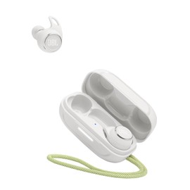 JBL Refect Aero - True Wireless Noise Cancelling Active Earbuds, 6 mics for Perfect Calls with VoiceAware, Extreme dustproof & Waterproof, 24hr with Fast-Charging (White) (Renewed)