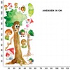 Sunnywall Wall Sticker Autumn Mushroom Chestnut Tree Set for Children