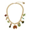 Betsey Johnson Women's Autumn Charm Bib Necklace