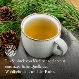 Pine Needle Tea Monte Nativo (300g) - Pine needles for the most delicious cup - Aromatic and 100% Pure and Natural Loose Leaf Herbal Tea Without Additives - As a healthy, refreshing infusion