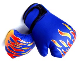 Kids Boxing Gloves, Thickened PU Punching Gloves, Youth Fighting Boxing Training Gloves (Blue)
