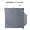 Miady 50 Amp 125/250 Volt RV Power Outlet Box, Enclosed