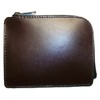 [Leather Workshop Sato] Thin Wallet, L-Shaped Zipper Wallet, Genuine Leather,