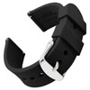 Black Silicone Watch Bands, Quick Release Soft Rubber Replacement Watch