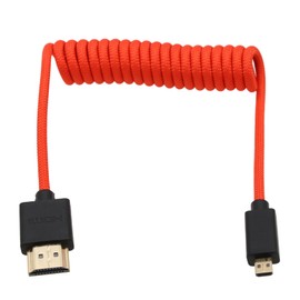 HangTon Micro HDMI to HDMI 4K 8K 60p Cable for ATOMOS Ninja V Ultra Canon R6 R6II R5C R5 R10 R7 Sony ZVE-10 A7C A7RIV A7RIII A7S2 Lumix S5 S9 GH4 Camera SmallHD Cine Indie Monitor, Type A D HDMI 2.1