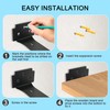 Redunest Floating Shelf Brackets,6 Pack Heavy Duty L Brackets for