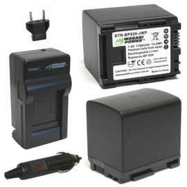 Wasabi Power Battery (2-Pack) and Charger for Canon BP-820 and Canon VIXIA HF G30, XA20, XA25
