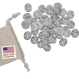 DANFORTH – Vilmain Pocket Angel Tokens/Coins, Pewter, Made in The USA, Gift Bag (Pack of 50)