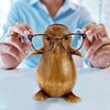 Penguin Eyeglass Holder Stand - Handcrafted in Indonesia - Wooden