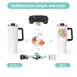 AGH 40 oz Sublimation Tumblers with Handle and Straw,12 Pack Reusable Insulated Travel Mugs with Leak Proof Lids and Stainless Steel Straws for Keep Hot/Cold Hours,Black