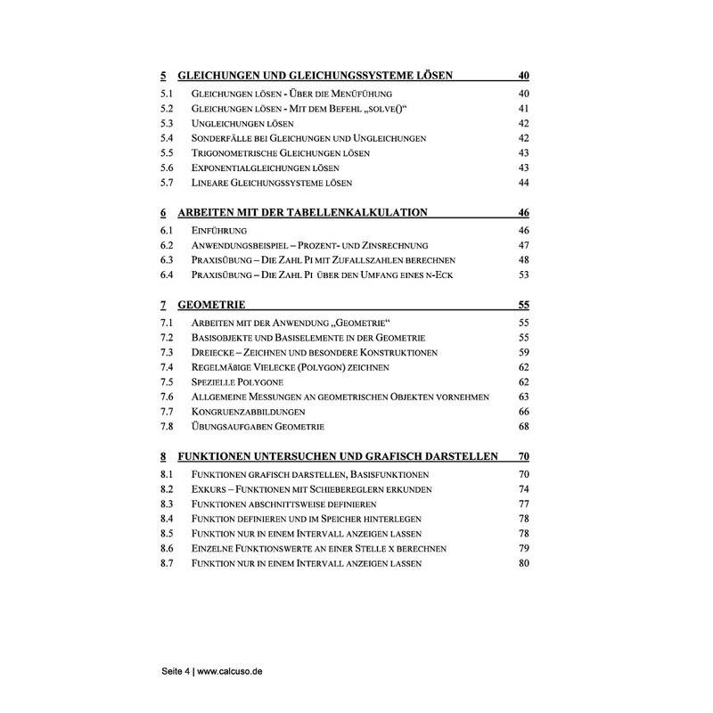 CALCUSO Professional Book Compatible with Calculator Casio Classpad II (fx-CP400)