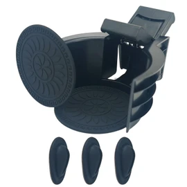 MAGOTURE Cup Holder Insert for Toyota Highlander 2014-2021 - Includes Anti-Slip Rubber Coaster & Small Bottle Position Limiter - Car Accessory Upgrade Kit