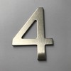Imaggge.com House or Hotel Number - Brushed Stainless Steel -