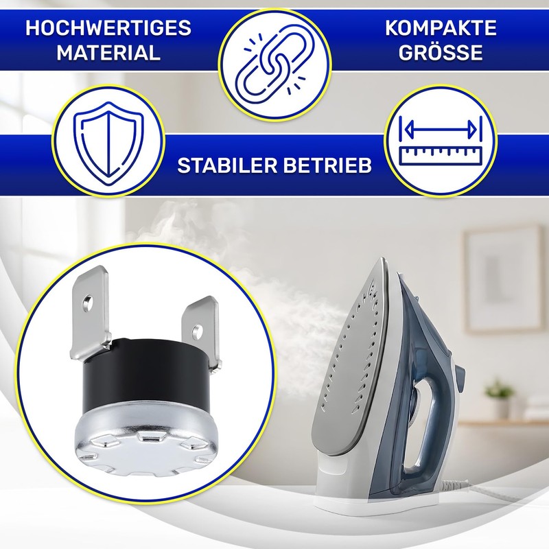 Thermostat with Fixed Interruption NC Temperature Limiter 95°C Vertical Fastons