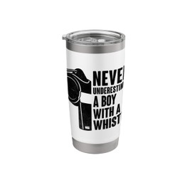 Never Underestimate A Boy With A Whistle Referee Stainless Steel Insulated Tumbler