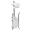 SunnyPoint Freestanding Toilet Paper Holder with Storage – Holds 3
