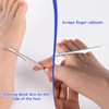 8 PCS Foot Scraper for Dead Skin Callus Removal, Stainless