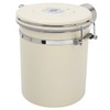 Coffee Canister Airtight Stainless Steel Kitchen Food Storage Container with