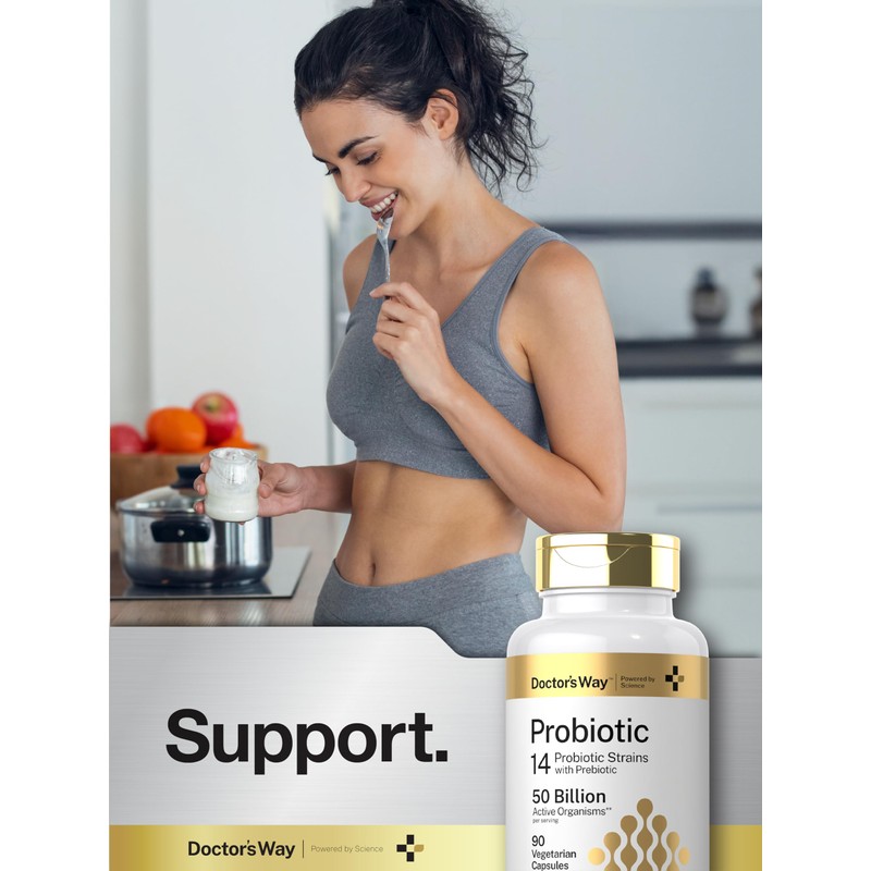 Doctor's Way Probiotic Supplement | 50 Billion Active Organisms |
