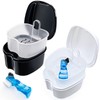 Keedolla 2 Pack Denture Bath Case Partial Denture Cup Retainer