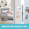 Strongest Wall Door Handle Stopper Pack of 12 Clear Rubber