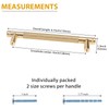5 Pack Gold Cabinet Pulls Knurled Cabinet Pulls Gold Kitchen