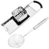 QWORK Stainless Steel Spaetzle Maker Set with Comfort Grip Handle