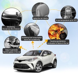 Coleya Coleya Windschutzscheibe Sonnenschutz Kompatibel mit Toyota C-HR 2016-2025, CHR Frontscheibe Sonnenschirm, Toyota C-HR Zubeh?r Sonnenblende, Faltbare, UV-Strahlen Schutz