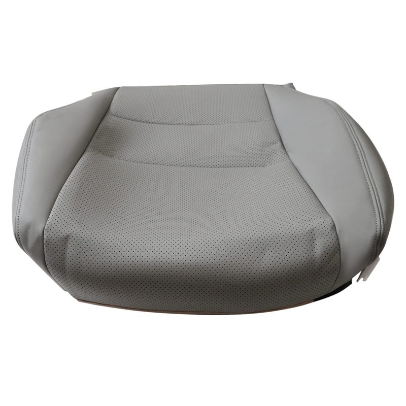 NLQR Front Driver Bottom Replacement Seat Cover Gray Microfiber Leather