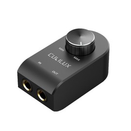 Cubilux 6.35mm Volume Controller, 1/4" Inline Stereo Audio Volume Attenuator with Full Aluminum Alloy Case for Interference Isolation, ¼-Inch Volume in-Line Control Knob